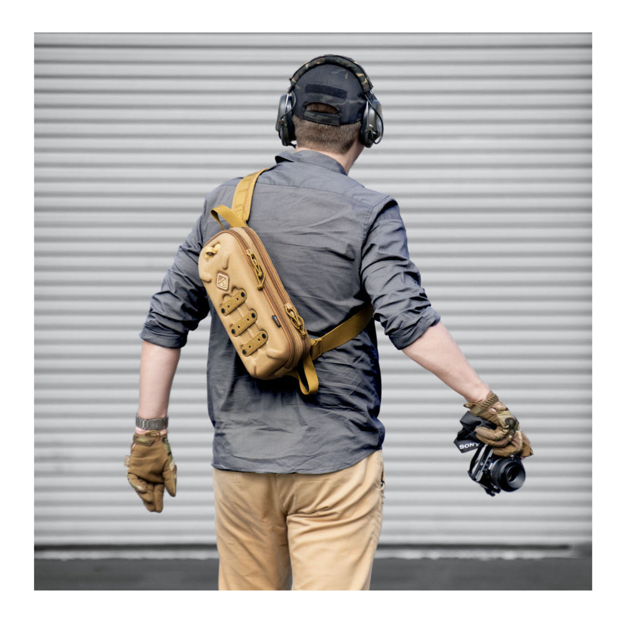 Hazard 4 Bandoleer Compact Hard Shell Ambidextrous Sling Bag (Coyote)