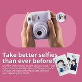 Fujifilm Instax Mini 12 with 60mm Lens (Lilac Purple) Bundle