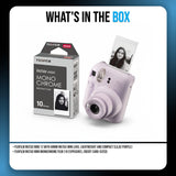 Fujifilm Instax Mini 12 with 60mm Lens (Lilac Purple) Bundle