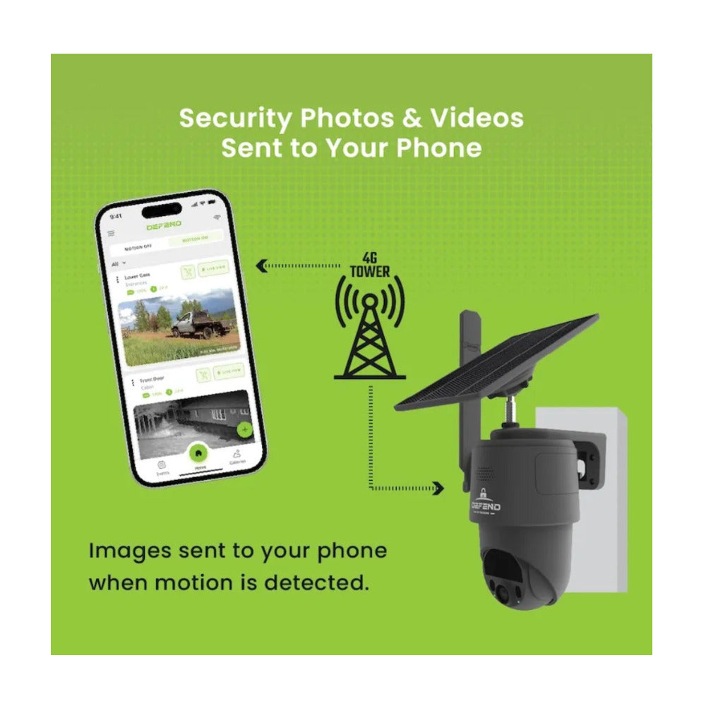 Tactacam 4K Defend 360 4G Cellular Security Camera with Full 360 Coverage (Open Box)
