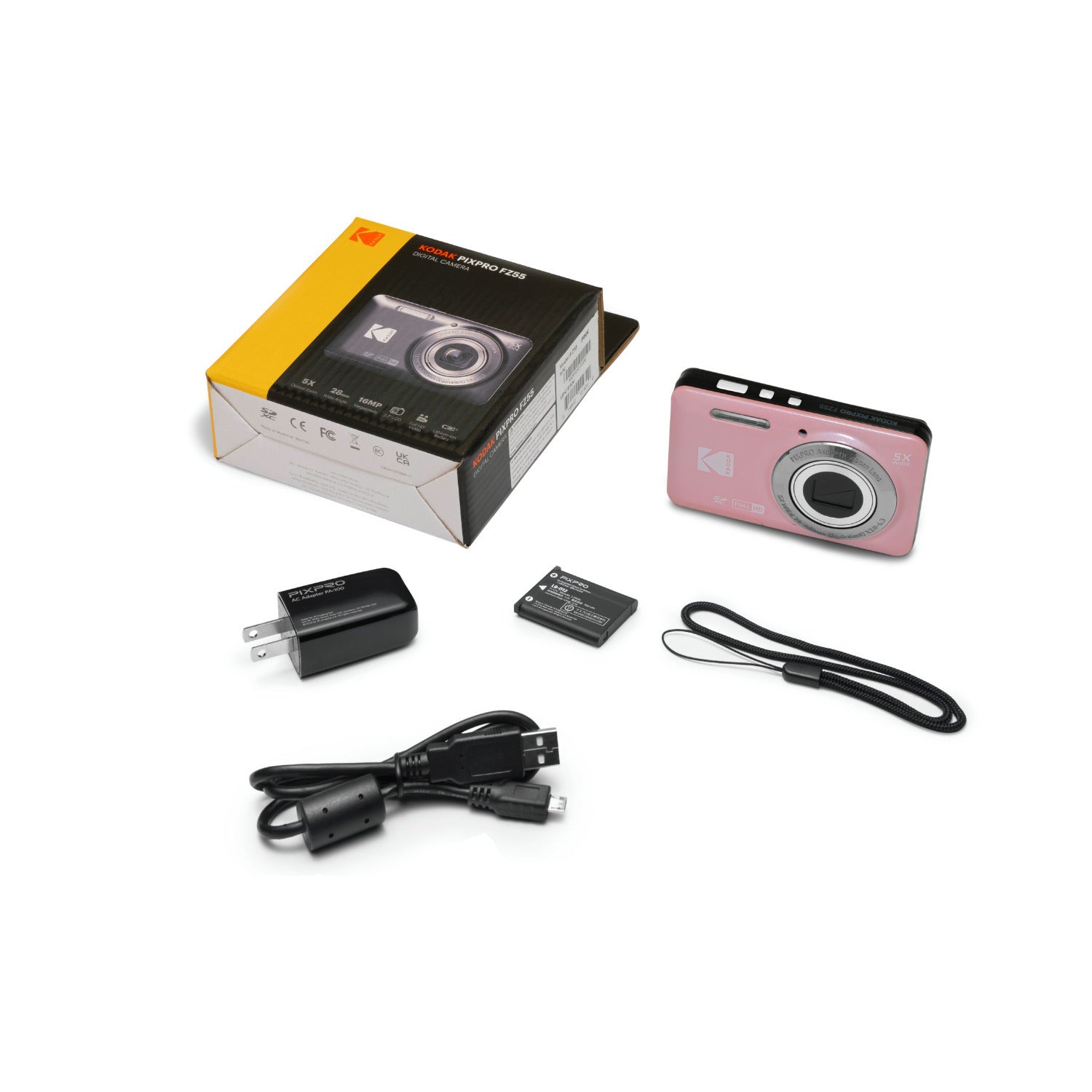 Kodak PixPro Friendly Zoom FZ55 16MP 1080p Full HD Digital Camera