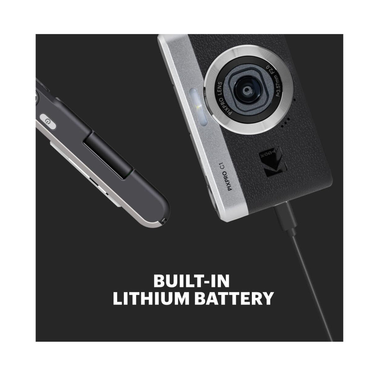 KODAK PIXPRO C1 Friendly Zoom 13MP 1080p Digital Camera - 26mm F/2.0 (Black)