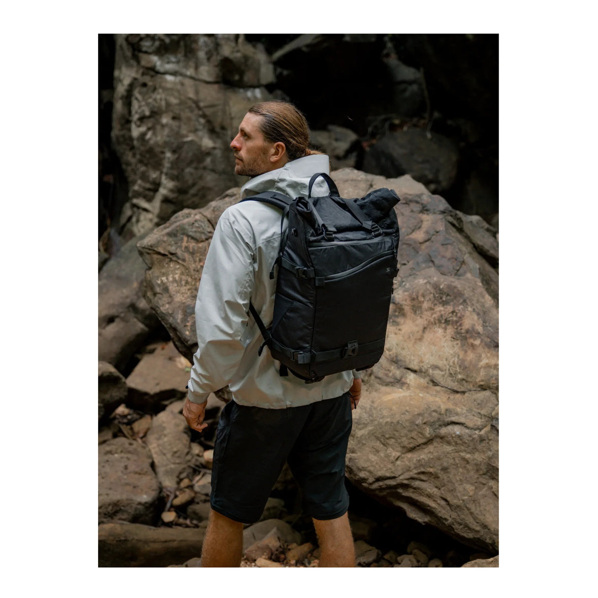 Sakk Gear Rolltop Ranger Water-resistant Camera Backpack (25L, Black)