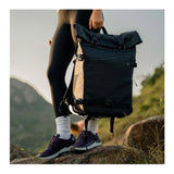 Sakk Gear Rolltop Ranger Water-resistant Camera Backpack (25L, Black) (Open Box)