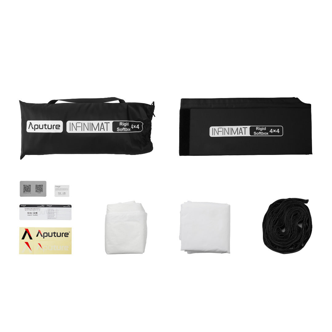 Aputure INFINIMAT Rigid Softbox 4x4 Collapsible Hook-and-Loop Light Modifier