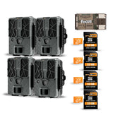 SPYPOINT Force 48 Trail Camera - 48MP Photo, 720p Video (Pack of 4) Bundle