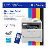 Brother MFC-L3780CDW Wireless Digital Color All-in-One Printer with Accessories