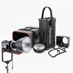 Aputure STORM 700x Cine Kit (US) with Fresnel, Barn Doors and Skid