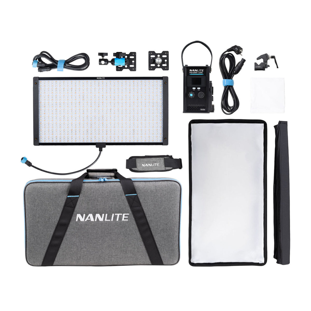 Nanlite PavoSlim 120C RGB LED Panel with Softbox and Eggcrate