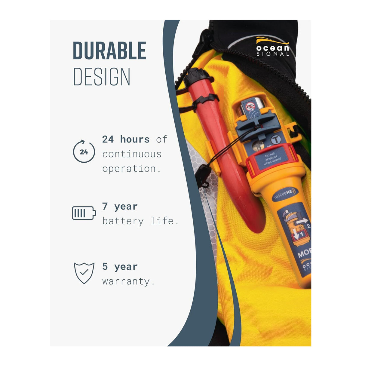 Ocean Signal rescueME MOB1 - AIS Man Overboard Device with Automatic Activation