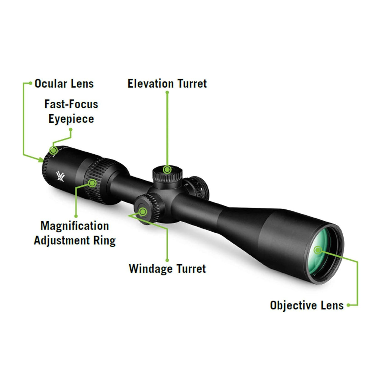 Vortex Optics Crossfire HD 2-7x32 SFP V-Plex MOA Reticle Bundle