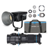 Nanlite FS-300 Daylight AC LED Monolight Bundle with Projection Attachment 25-45