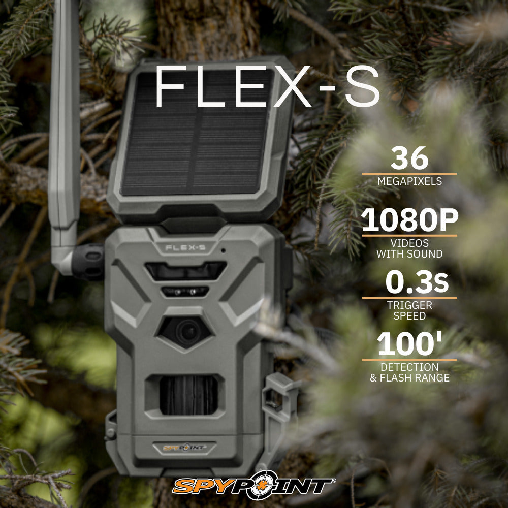 Spypoint Flex-S Dark Cellular Night Vision Trail Camera Bundle