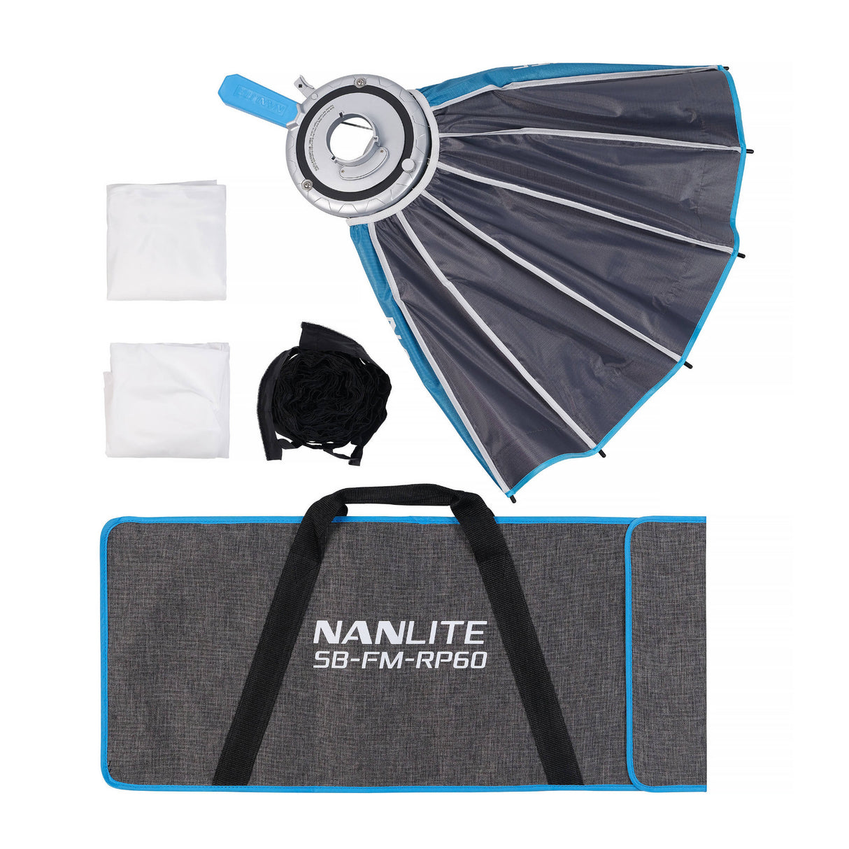 Nanlite FS-150B Bundle with Projection Attachment, Softbox, and Fresnel Lens