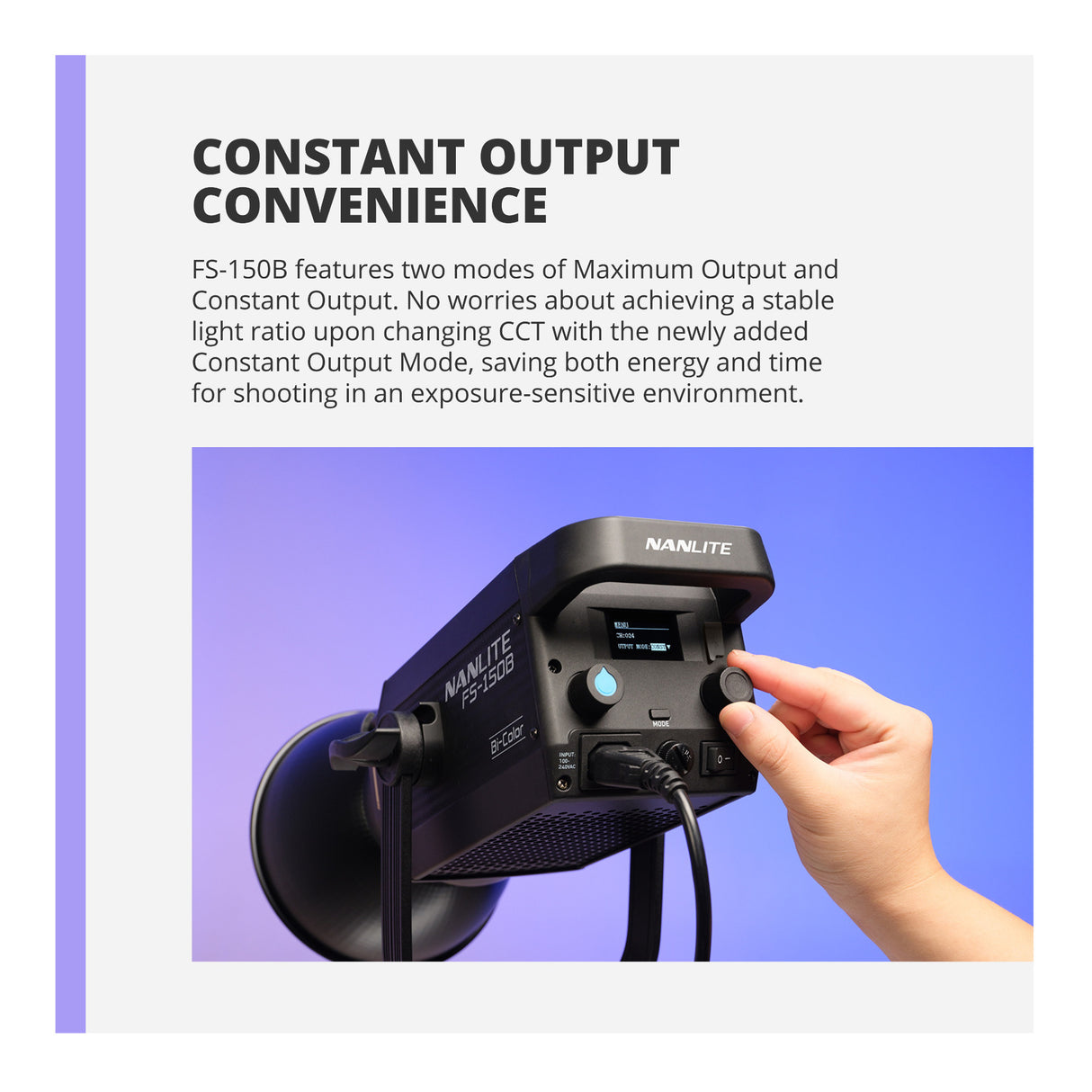 Nanlite FS-150B Bundle with Projection Attachment, Softbox, and Fresnel Lens