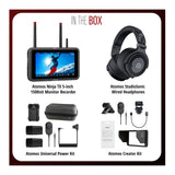 Atomos Ninja TX 5-inch 1500nit Monitor Recorder with Creator & Power Kit