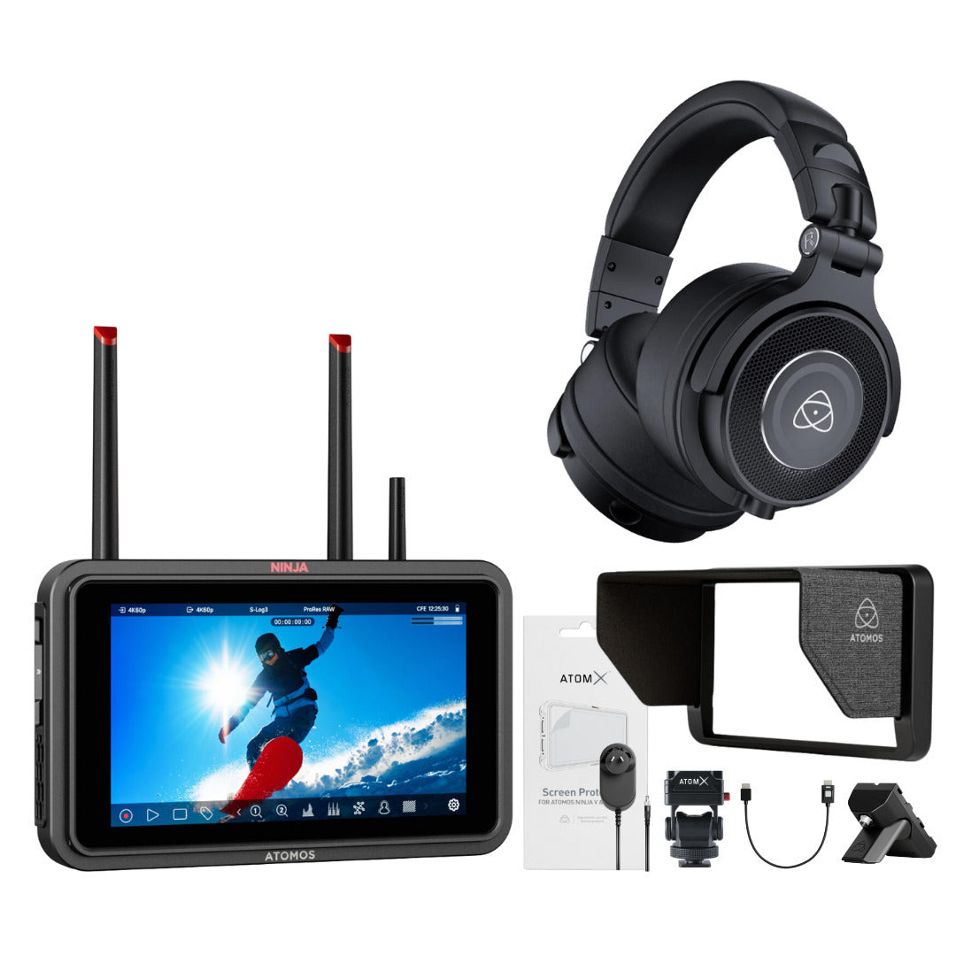 Atomos Ninja TX 5-inch Monitor Recorder Bundle with Headphones and Creator Kit