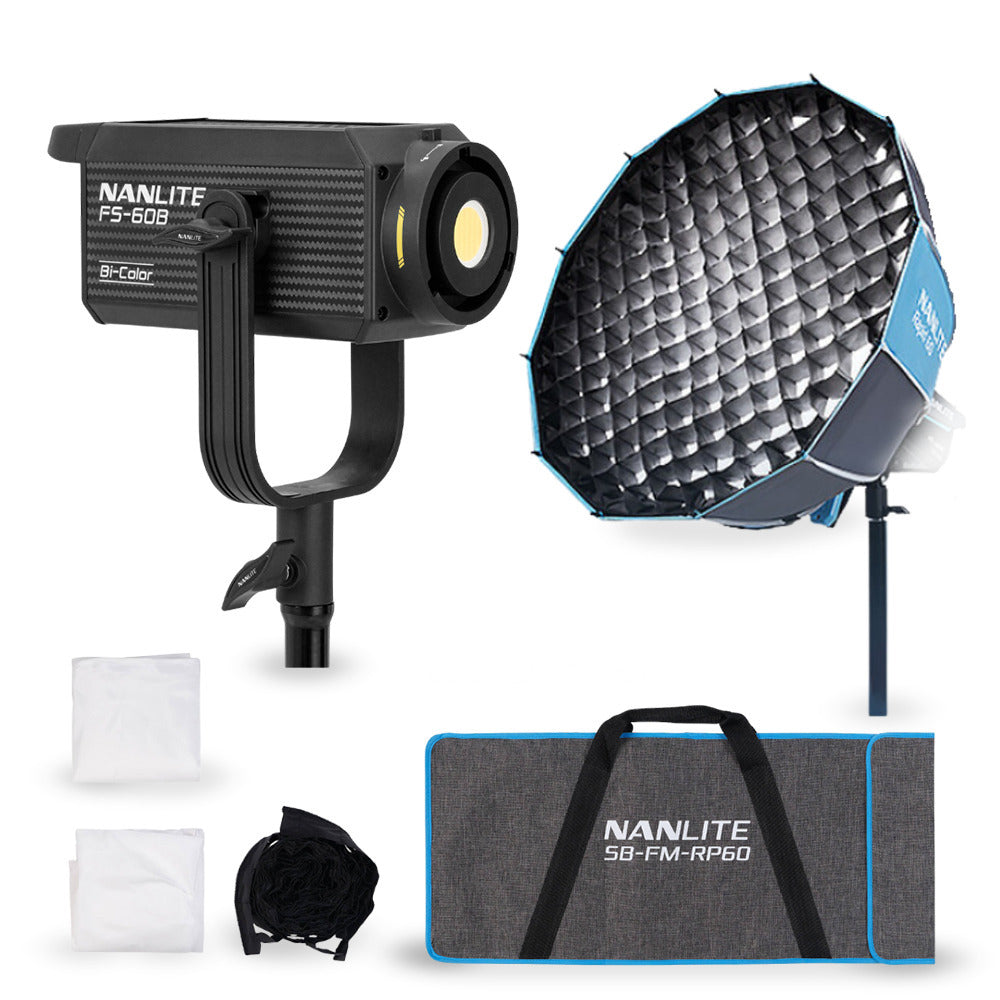 Nanlite FS-60B Bi-Color LED Portable Studio Spotlight with FM Mount Softbox