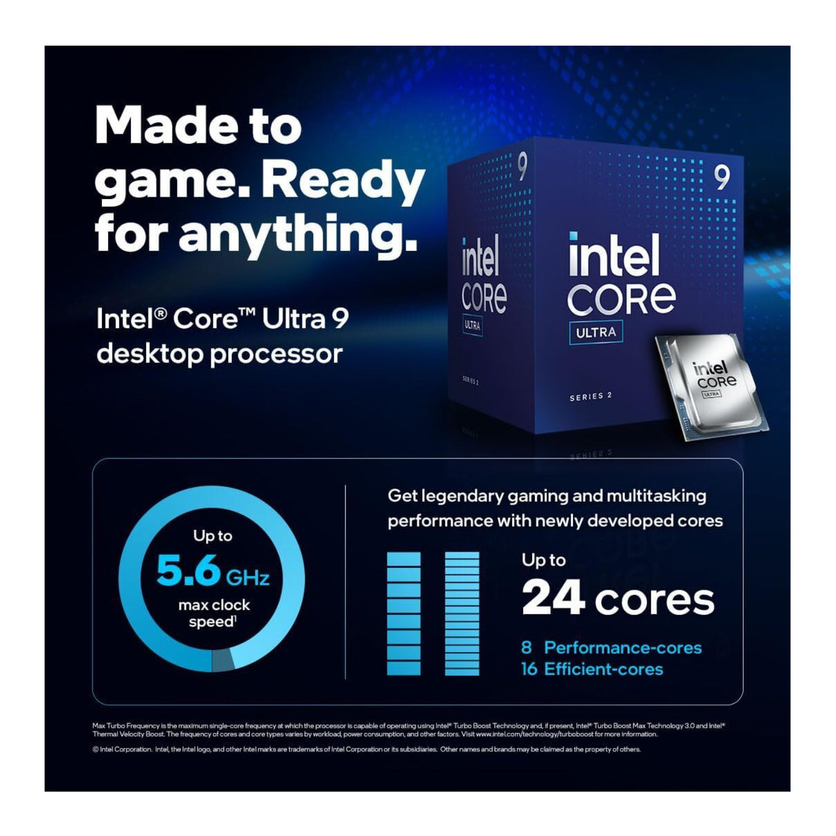 Intel Core Ultra 9 285 Desktop Processor - 24 Cores (LGA 1851)