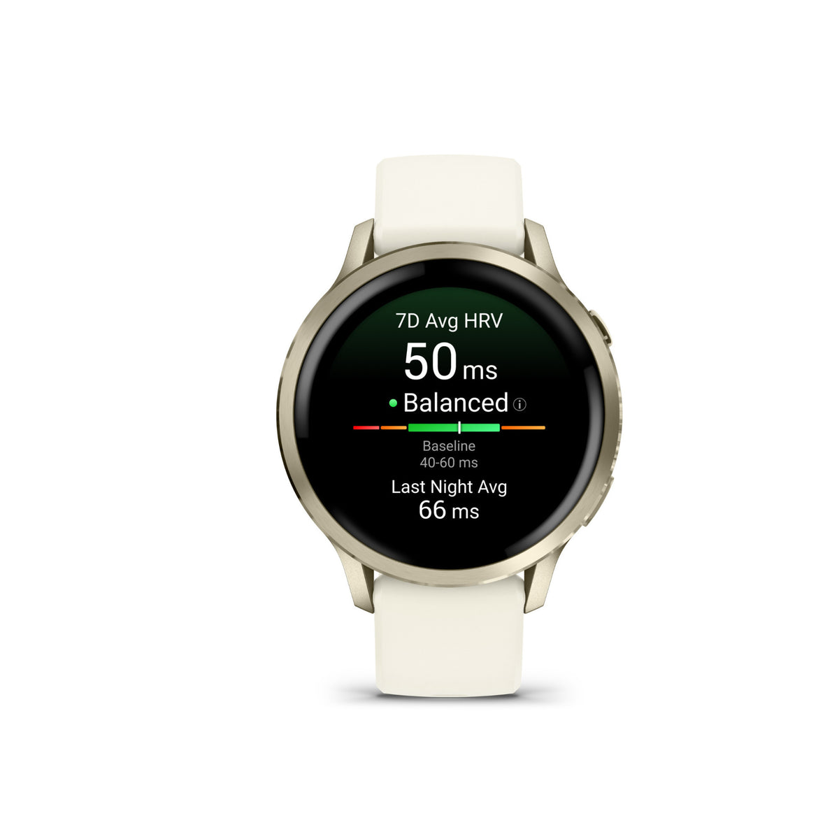 Garmin Venu 4 41mm Smartwatch (Lunar Gold with Bone Silicone Band) Bundle