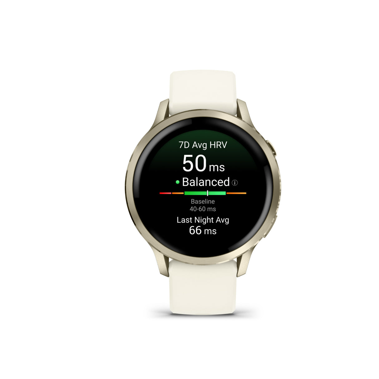 Garmin Venu 4 41mm Smartwatch (Lunar Gold with Bone Silicone Band) Bundle