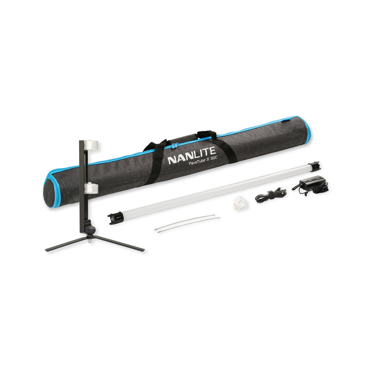 Nanlite PavoTube II 30C 4ft RGB LED Tube Light Bundle with Floor Stand