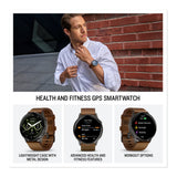 Garmin Venu 4 45mm GPS Smartwatch (Slate with Brown Silicone Band) Bundle