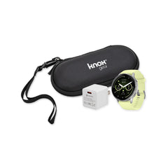 Garmin Venu 4 45mm GPS Smartwatch (Silver with Citron Silicone Band) Bundle