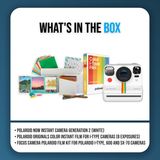 Polaroid NOW+ Instant Camera Generation 2 (White) w/Film Kit & Color Instant Film Bundle