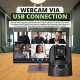 Canon CR-N400 4K 12G-SDI NDI PTZ Camera with 20x Optical Zoom (Satin Black)