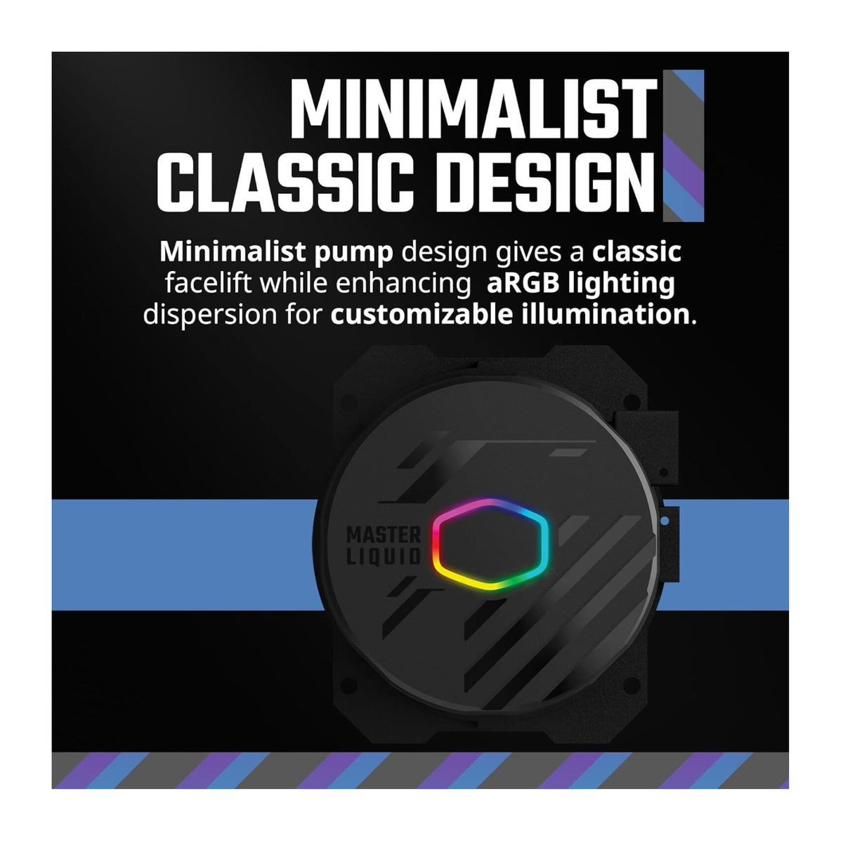 Cooler Master MasterLiquid 360L Core 120mm ARGB Close-Loop AIO Liquid CPU Cooler
