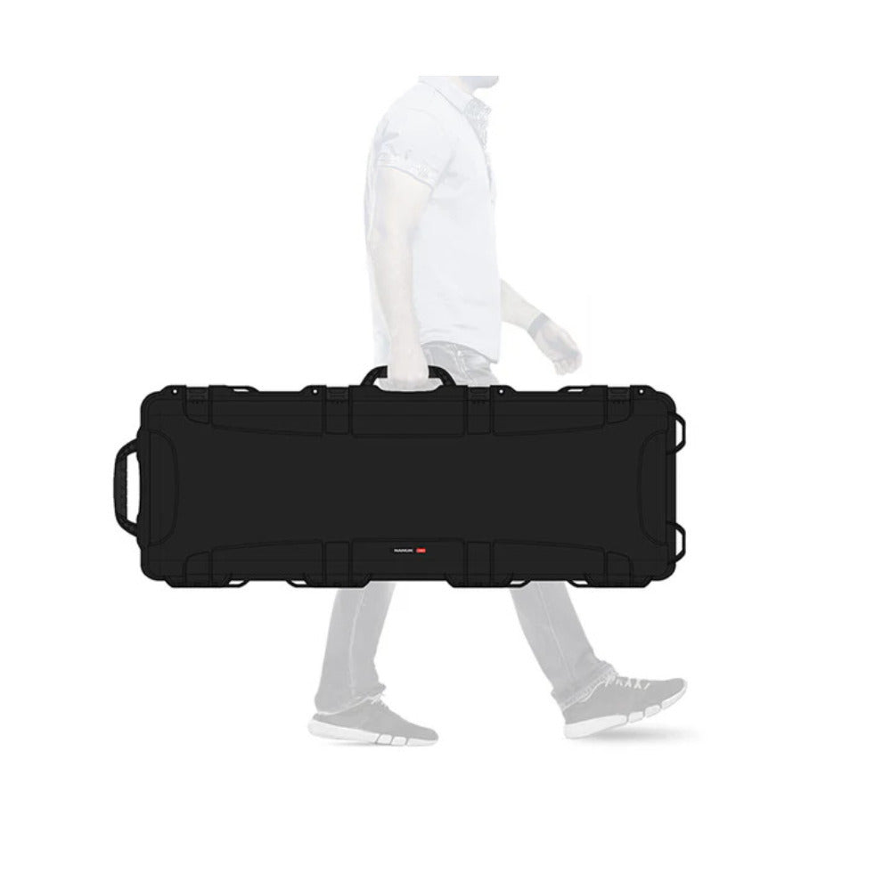 NANUK 47-Inch Waterproof Hard Rifle Case with Foam & Wheels (Black)