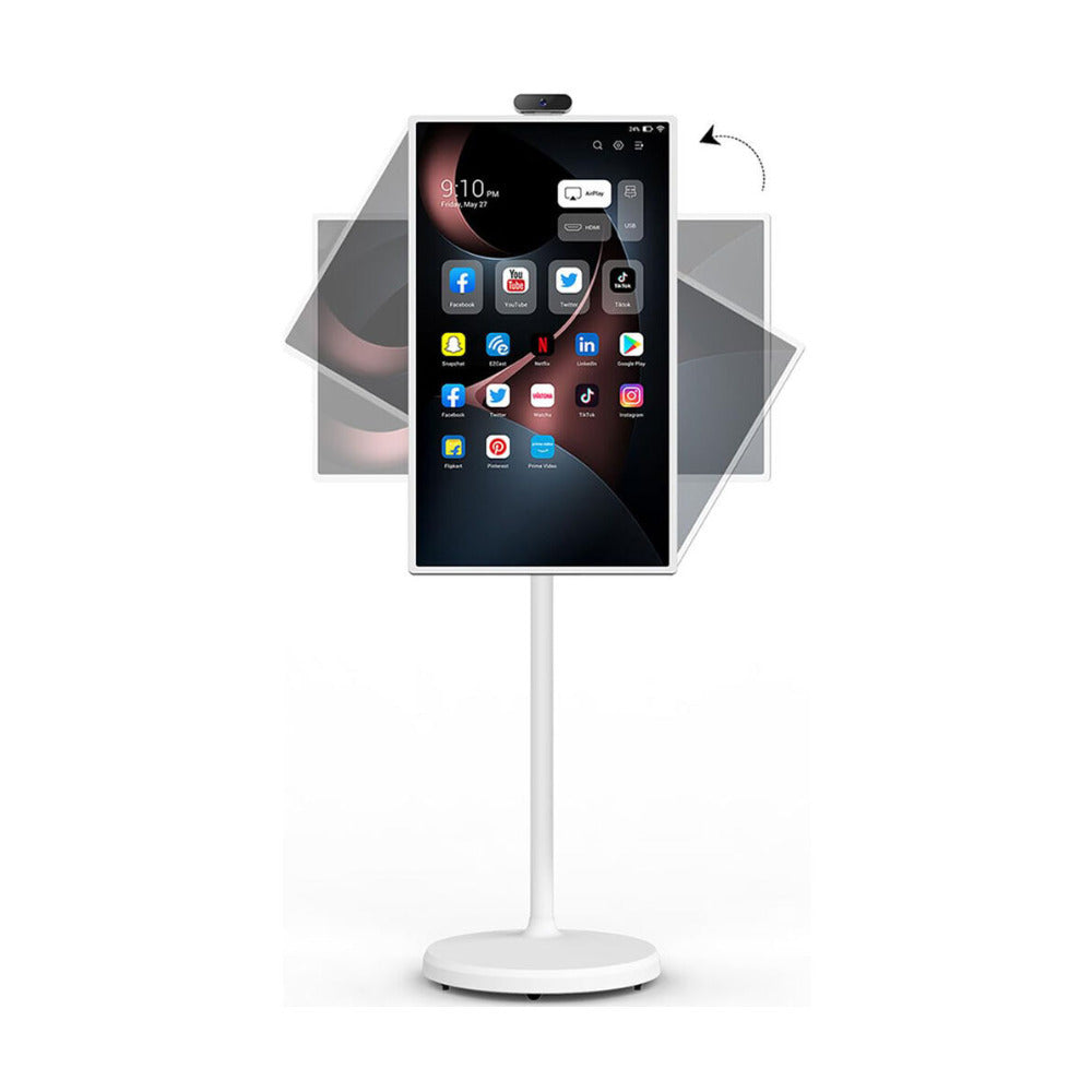 Cozyla 32 Inch Portable 4K Smart Tablet TV (White)