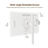 Cozyla 32 Inch Portable 4K Smart Tablet TV (White)