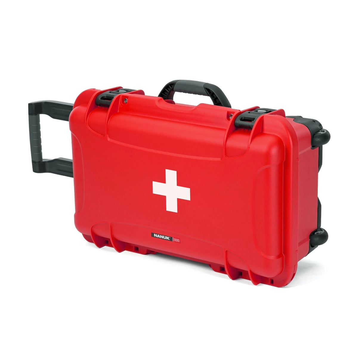 NANUK 935 Wheeled Waterproof First Aid Box - IP67 Rated (Empty, Red)