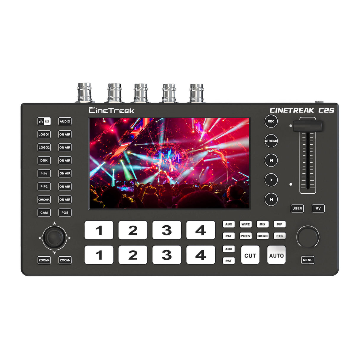 CineTreak C2S 8-Input Video Switcher with 5.5-inch Touch and PTZ Control