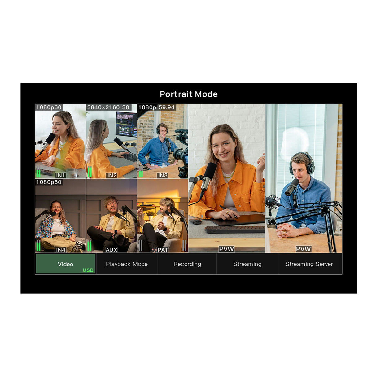 CineTreak STREAM 1 Video Switcher - 4 HDMI Inputs, PTZ Camera Control
