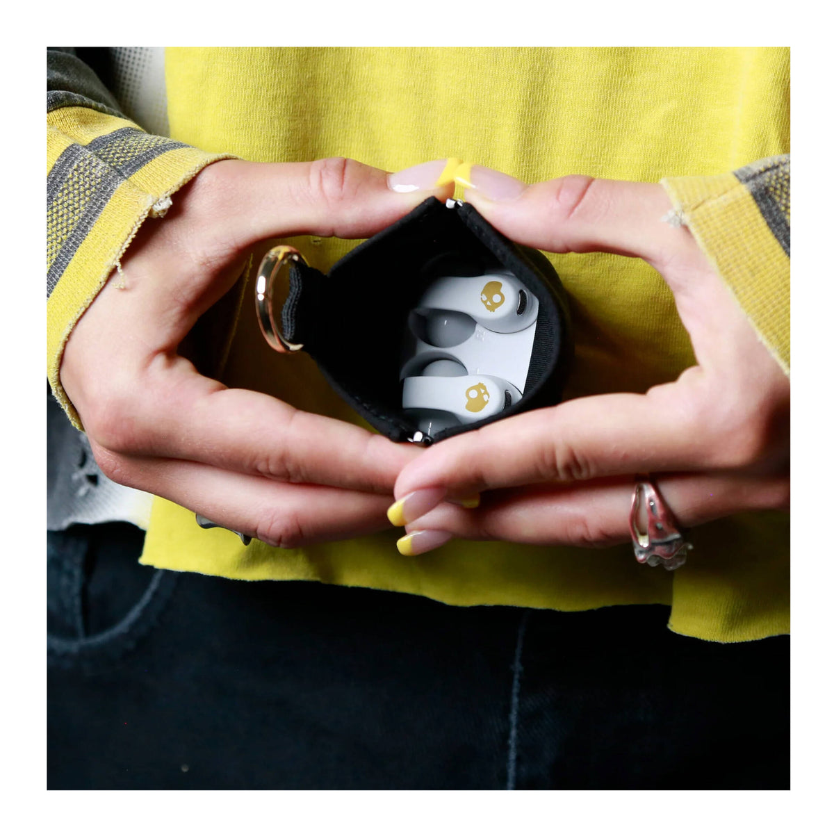 Skullcandy Push 720 Open Ear True Wireless Earbuds (Bone/Gold) (Open Box)