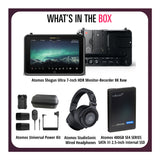 Atomos Shogun Ultra HDR Monitor/Recorder with Power Kit, 480GB SSD & Headphones