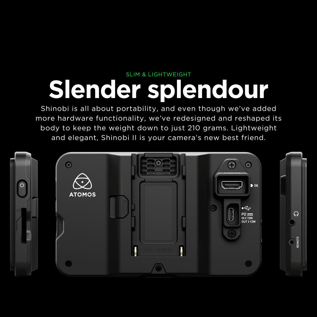 Atomos Shinobi GO 5.2-inch HDR Touchscreen Camera Monitor Bundle with Sunhood