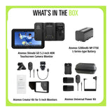 Atomos Shinobi GO 5.2-inch HDR Touchscreen Camera Monitor Bundle with Sunhood