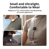 DJI Mic Mini (2 TX + 1 RX) Wireless Lavalier Microphone for 2-Person (Black)