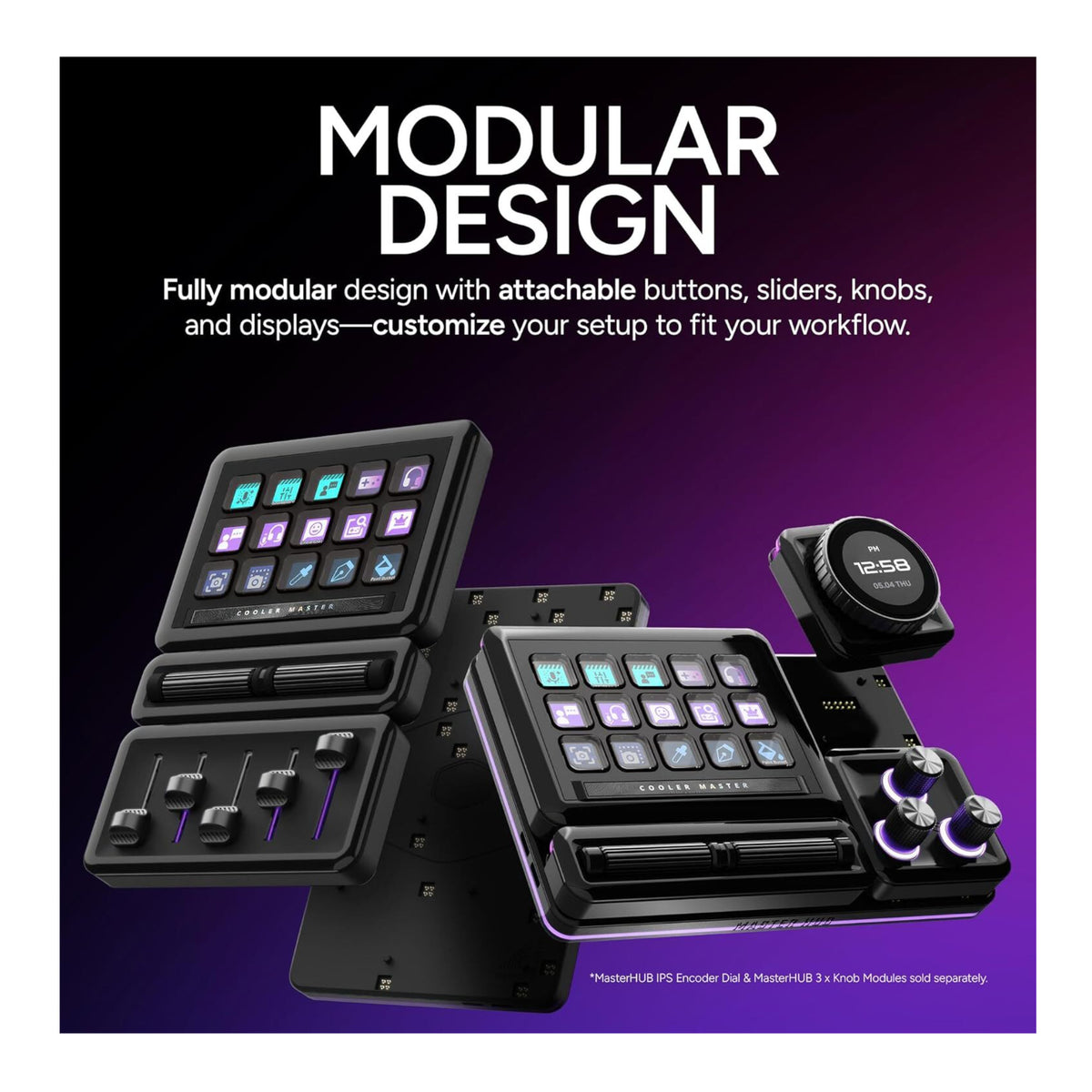 Cooler Master MasterHUB Modular Controller Stream Kit with 15 Programmable Keys (Open Box)