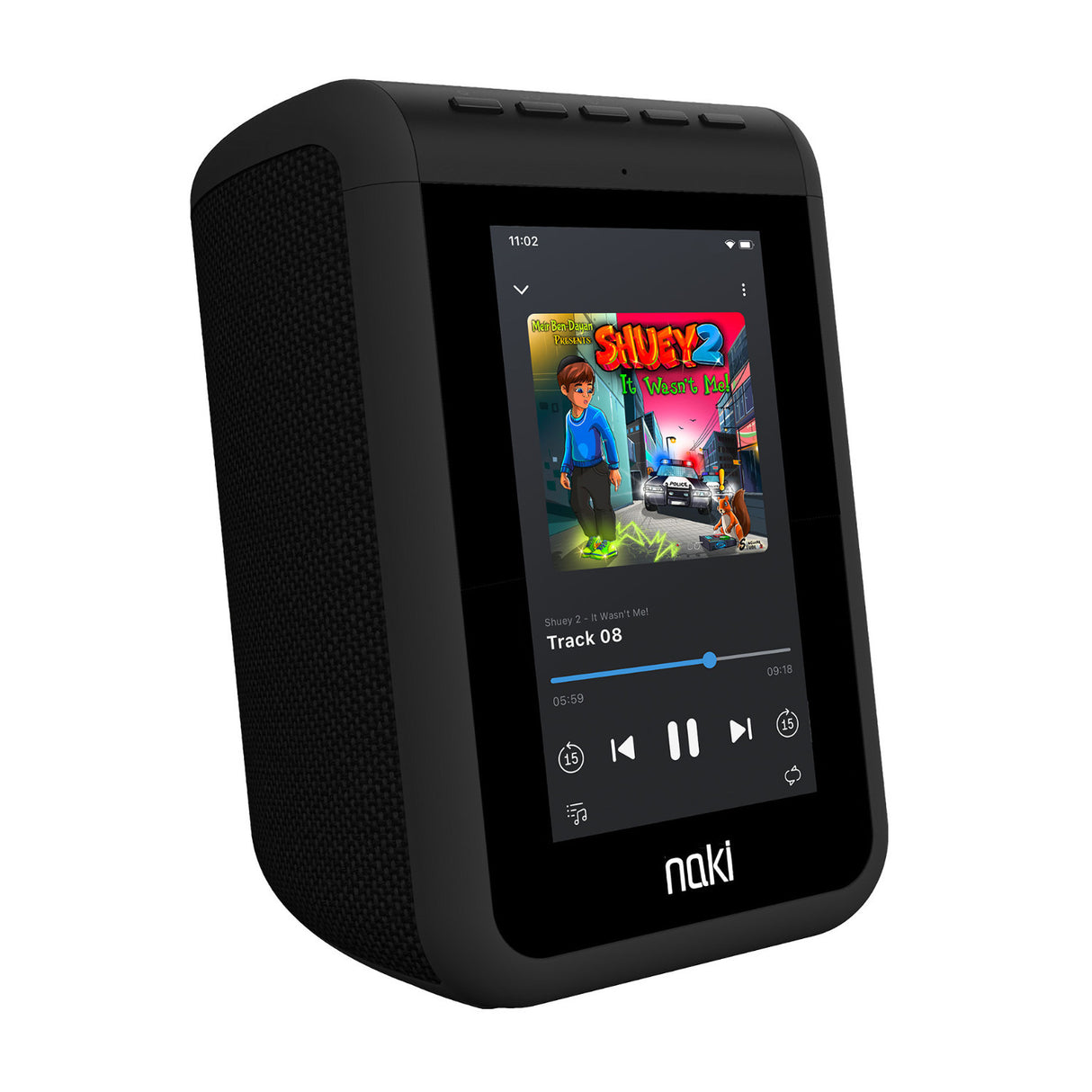 Naki Bolt Kosher Streaming Music Player with 5-in LCD Touchscreen (Black)