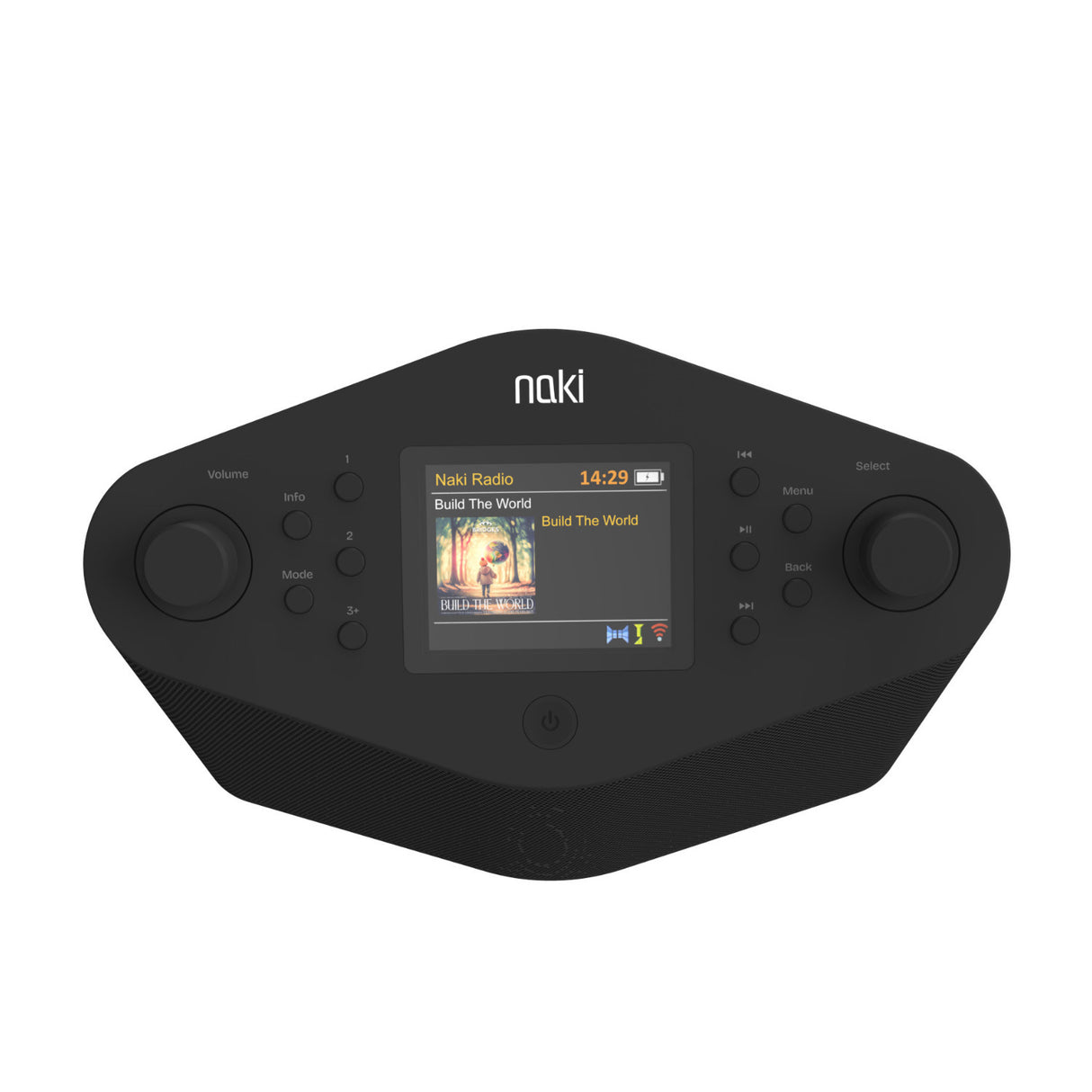 Naki PulseMax - Online Streaming Kosher Music Player (Black)