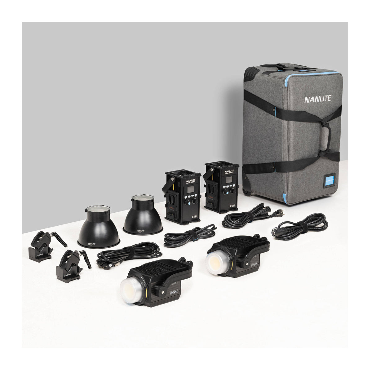 Nanlite Forza 300B II Bi-Color LED Monolight (Travel 2-Light Kit) (Open Box)