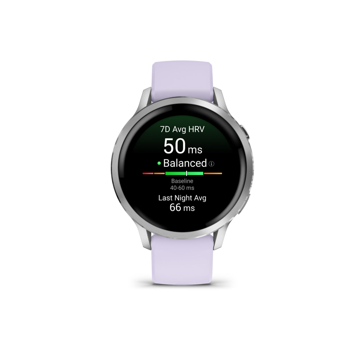 Garmin Venu 4 41mm Smartwatch (Silver with Periwinkle Silicone Band) Bundle