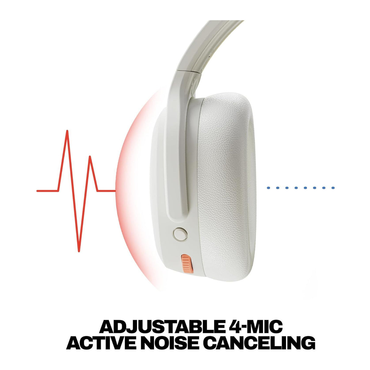 Skullcandy Crusher ANC 2 Sensory Bass Headphones (Bone Orange Glow)