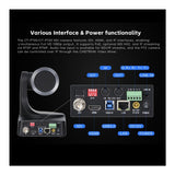 CineTreak CT-PT20NDI PTZ Camera - 1080p60, 20x Optical Zoom, AI Human Tracking