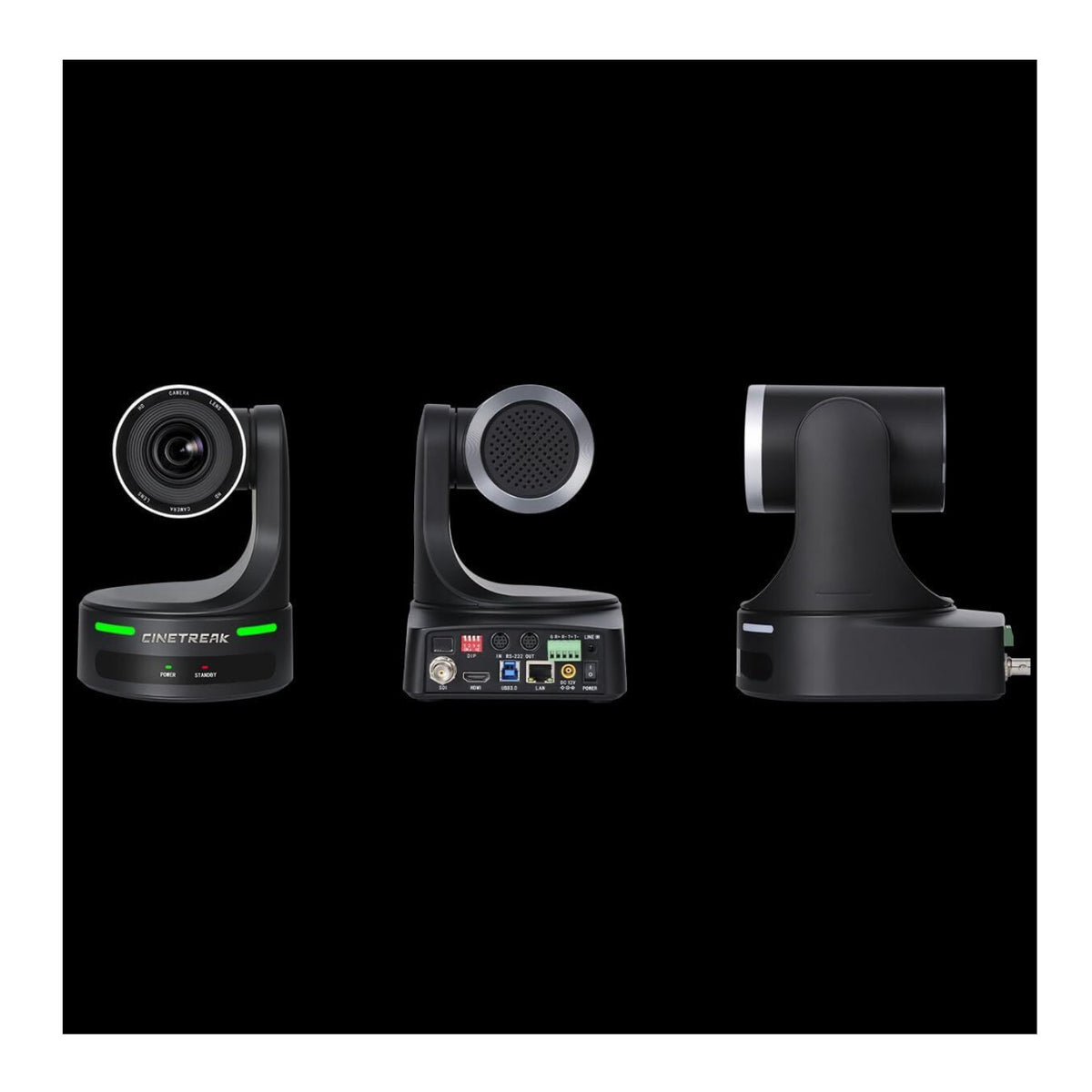 CineTreak CT-PT20 PTZ Camera - 1080p60, 20x Optical Zoom with AI Human Tracking